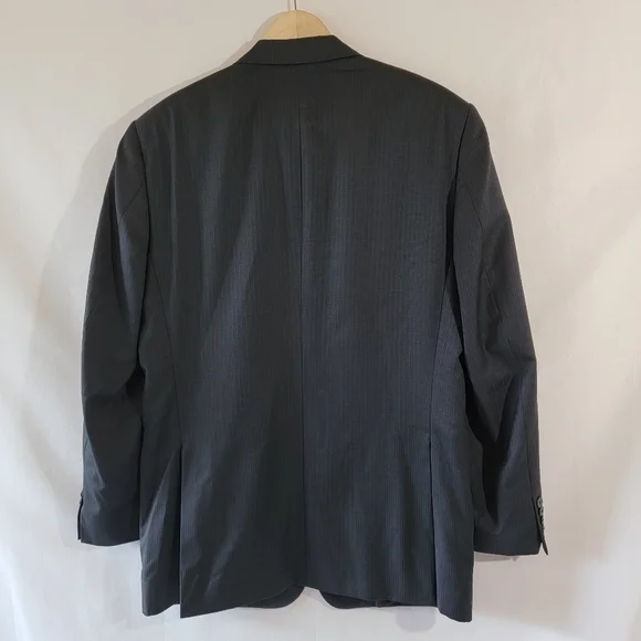 Jos. A. Bank Tailored Fit Traveler's Collection 100% Wool Sport Coat 42L Black